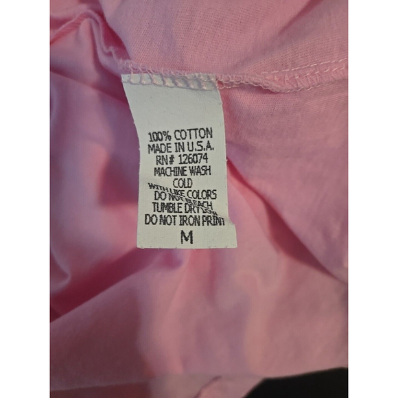 TaTas Brand Women's Pink Save the Tatas Breast Cancer Funny T-shirt Size Medium - Picture 5 of 5